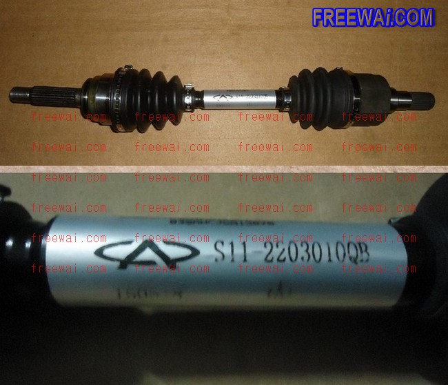 front driveshaft (half shaft / semishaft with complete CV joint